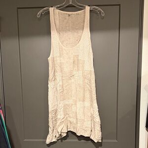 Anthropologie Cream Mini Dress